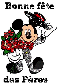 Gif animé bonne fête des pères Mickey
